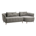 Nowoczesna szara sofa z funkcją chaise longue